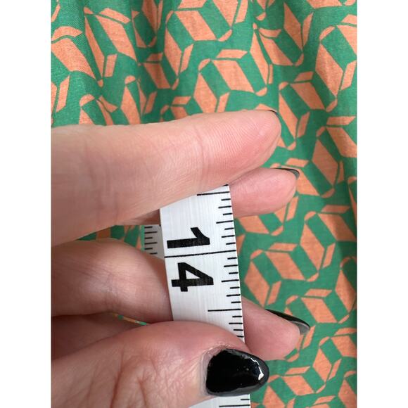 Montce Shorts Womens Medium Green Orange Lounge Swim Cover Lightweight Boxer - Picture 6 of 8